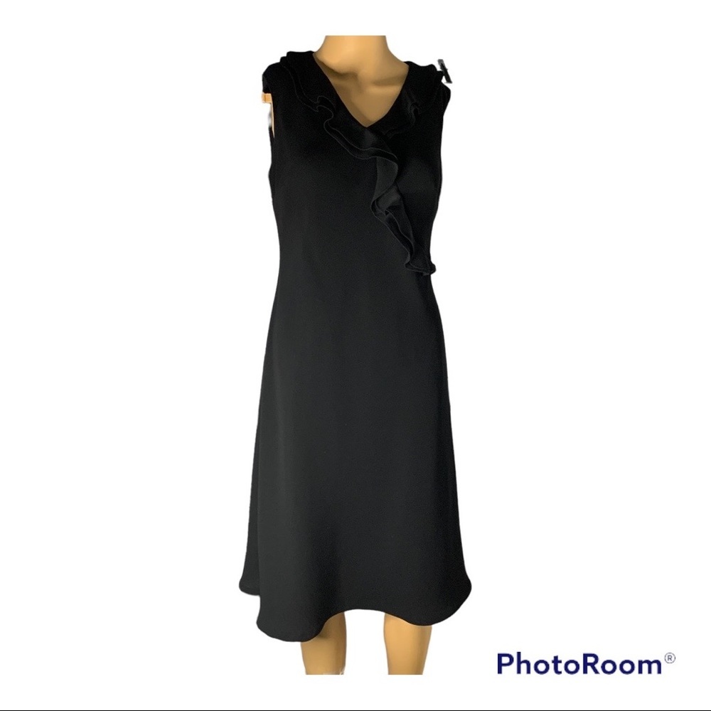 Talbots Black Sheath Dress SZ 6